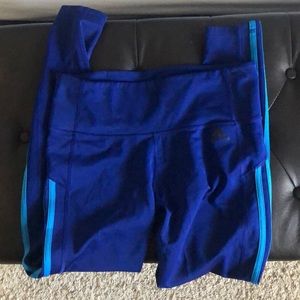 Royal blue adidas leggings